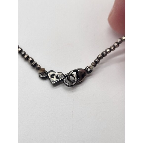 VTG Designer Colleen Lopez Sterling Silver Pearl Beaded Necklace Dainty - Picture 7 of 10